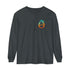 Dissolve The Ego (Back design) - Unisex Garment-dyed Long Sleeve T-Shirt